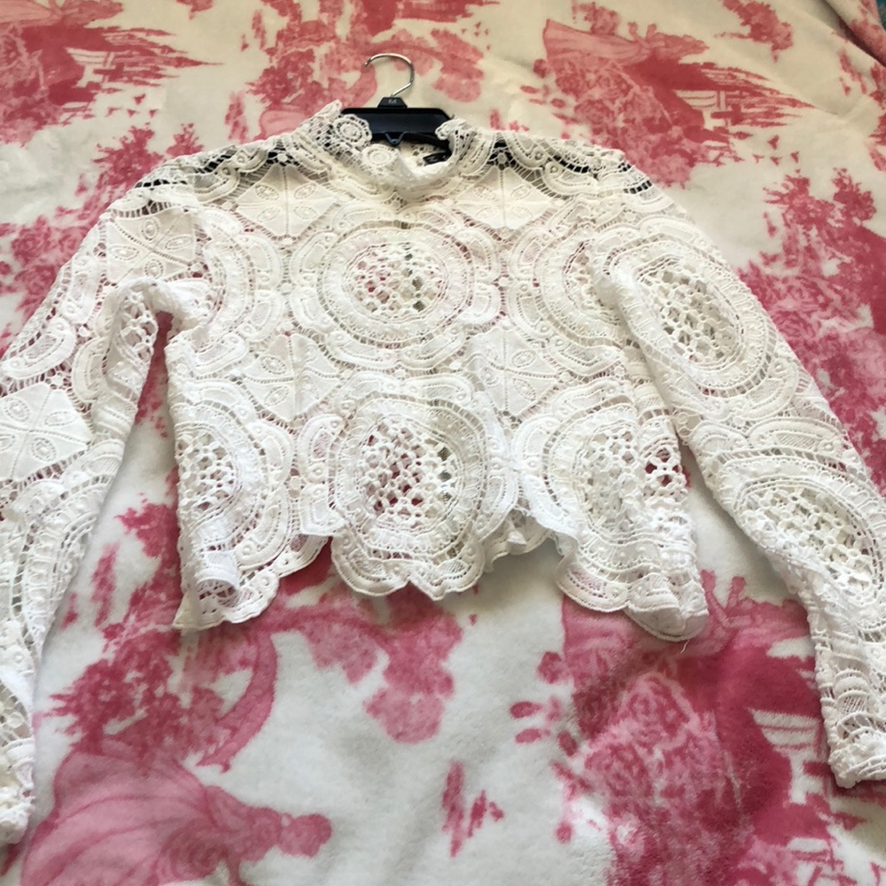 Laced top.